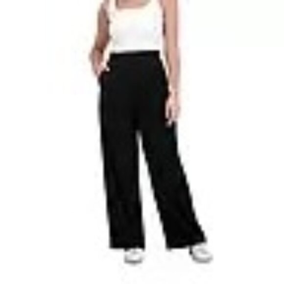 French Connection Pants - French Connection Women's Black Wide Leg Trouser Md NWT
